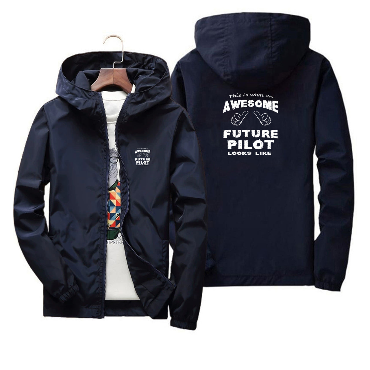 Future Pilot Designed Thin Windbreaker Jackets