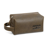 Thumbnail for Amazing Airbus A320neo Designed Leather Clutch Toiletry Bag