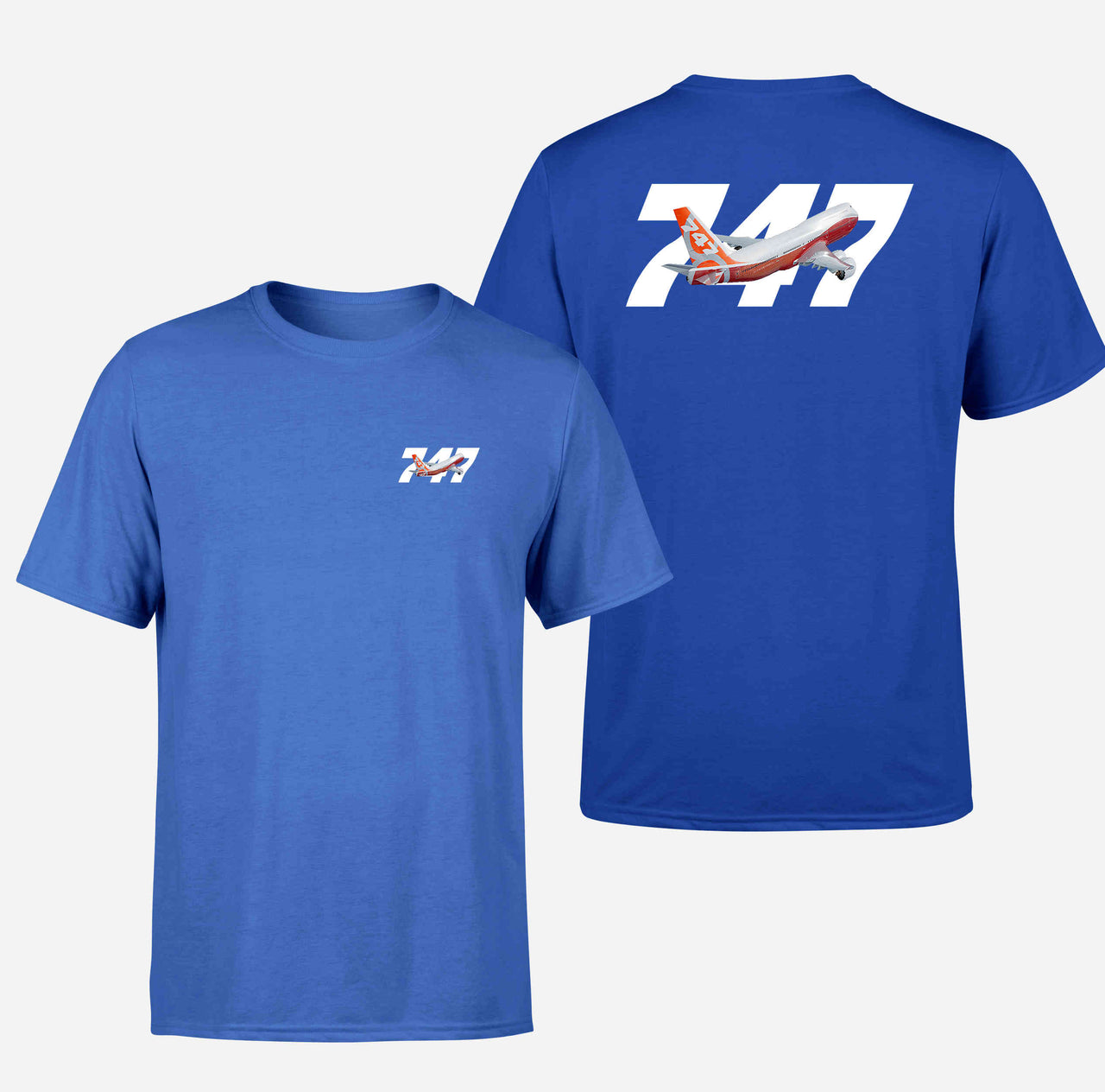 Super Boeing 747 Intercontinental Designed Double-Side T-Shirts