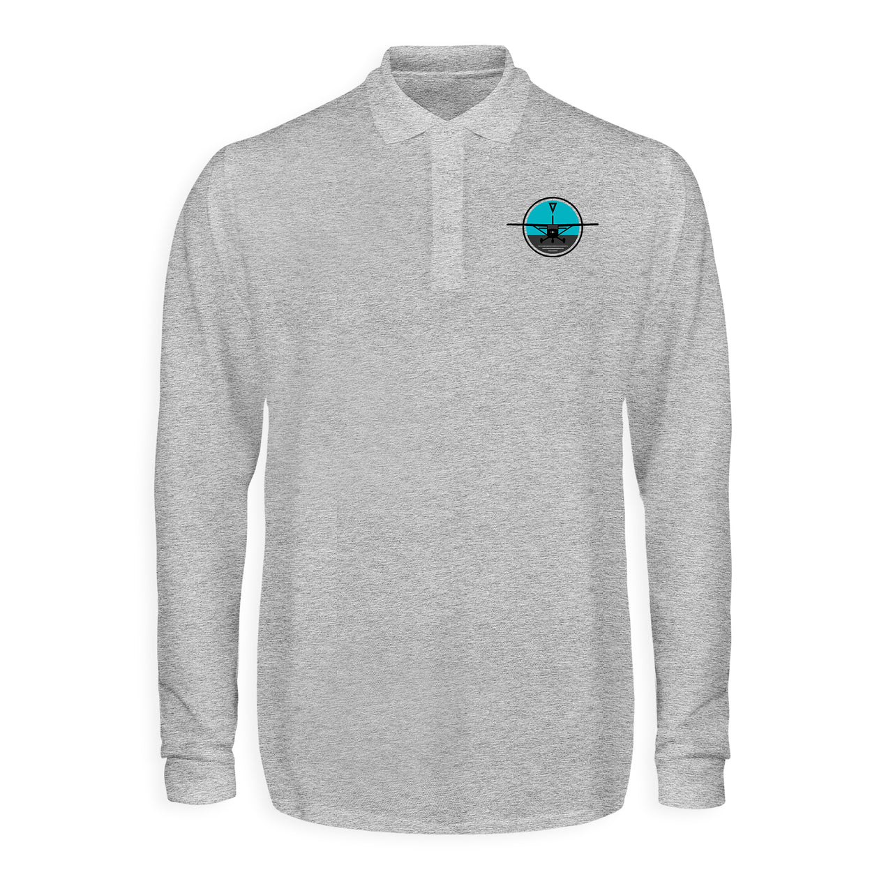 Cessna & Gyro Designed Long Sleeve Polo T-Shirts