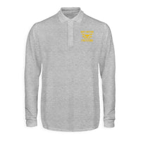 Thumbnail for Don't Disturb I'm Flying Designed Long Sleeve Polo T-Shirts