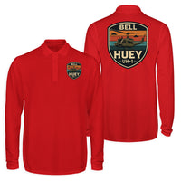 Thumbnail for Retro BELL HUEY UH-1 Designed Long Sleeve Polo T-Shirts (Double-Side)