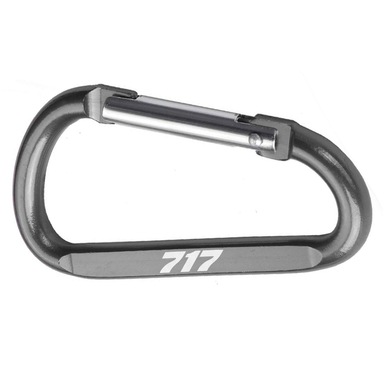 717 Flat Text Designed Aluminum Alloy Carabiner Key chains