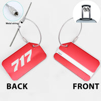Thumbnail for 717 Flat Text Designed Fashion Metal Luggage Tags