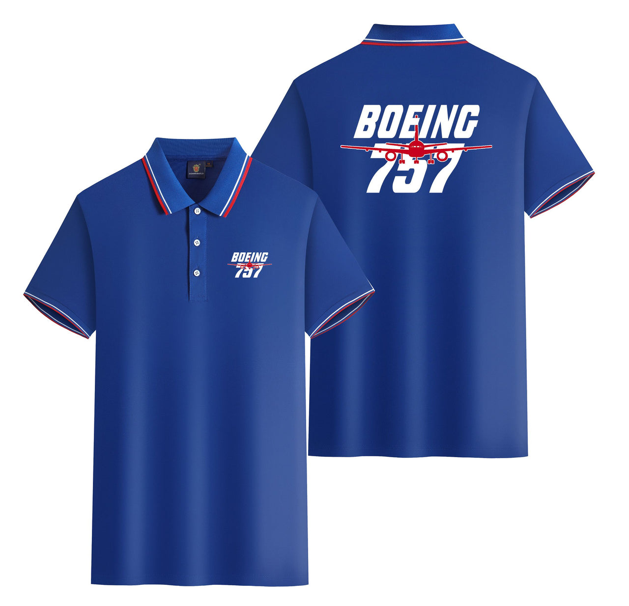 Amazing Boeing 757 Designed Stylish Polo T-Shirts (Double-Side)