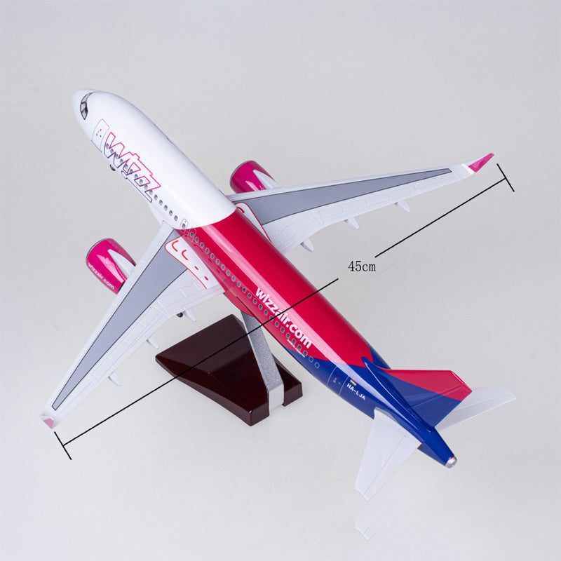 Wizz Air Airlines Airbus A320neo Airplane Model (47CM)