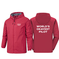 Thumbnail for World's Okayest Pilot Designed Rain Jackets & Windbreakers