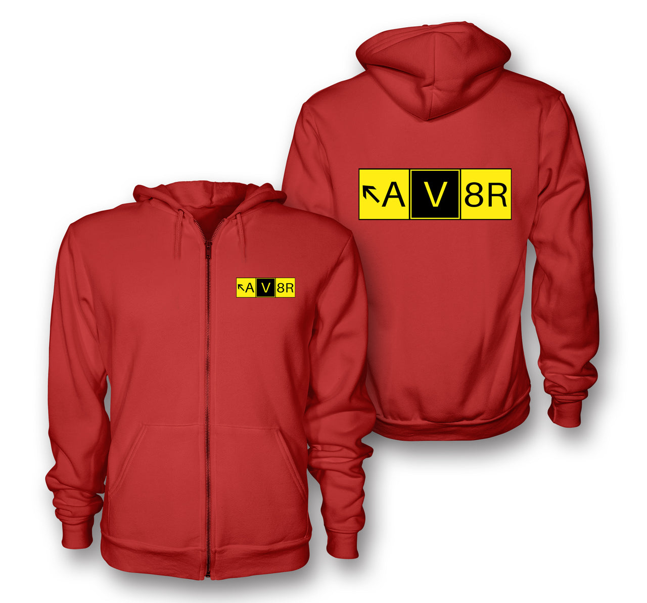 AV8R Designed Zipped Hoodies