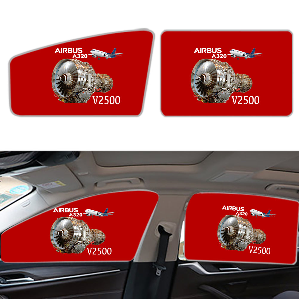Airbus A320 & V2500 Engine Designed Car Sun Shade (Side window)