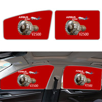 Thumbnail for Airbus A320 & V2500 Engine Designed Car Sun Shade (Side window)