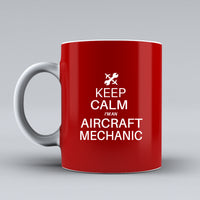 Thumbnail for Aircraft Mechanic Designed Ceramic White Mugs