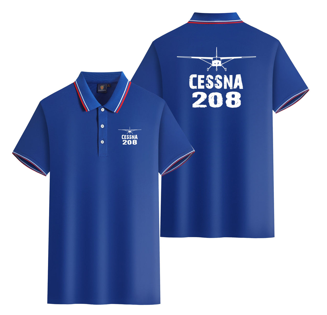 Cessna 208 & Plane Designed Stylish Polo T-Shirts (Double-Side)