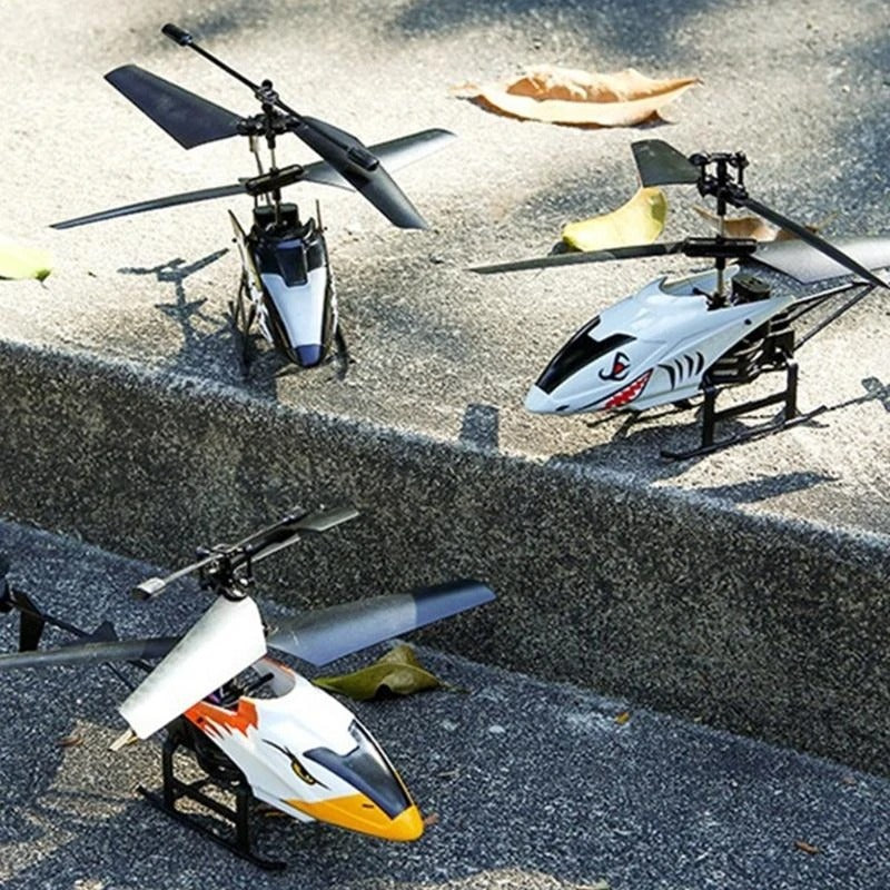 2CH Mini RC Helicopter (USB Rechargeable, LED Light) - Model Aircraft