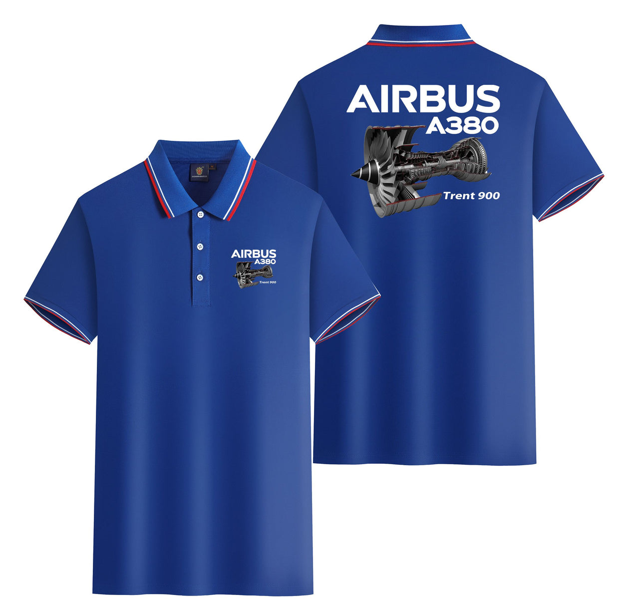Airbus A380 & Trent 900 Engine Designed Stylish Polo T-Shirts (Double-Side)