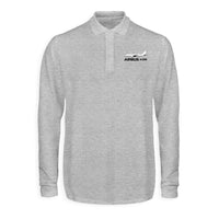 Thumbnail for The Airbus A320 Designed Long Sleeve Polo T-Shirts