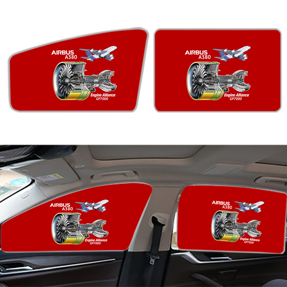 Airbus A380 & GP7000 Engine Designed Car Sun Shade (Side window)