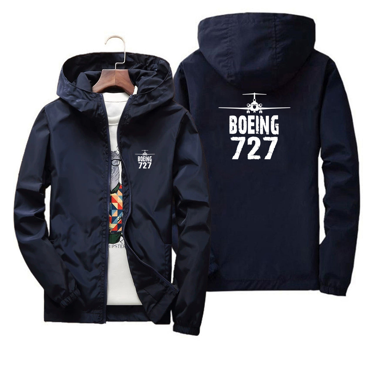 Boeing 727 & Plane Designed Thin Windbreaker Jackets - view 10