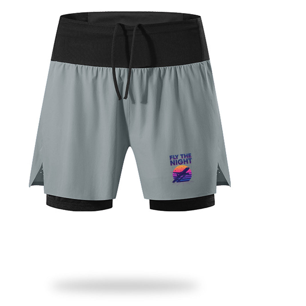 Fly The Night Designed Quick Dry Fitness Shorts