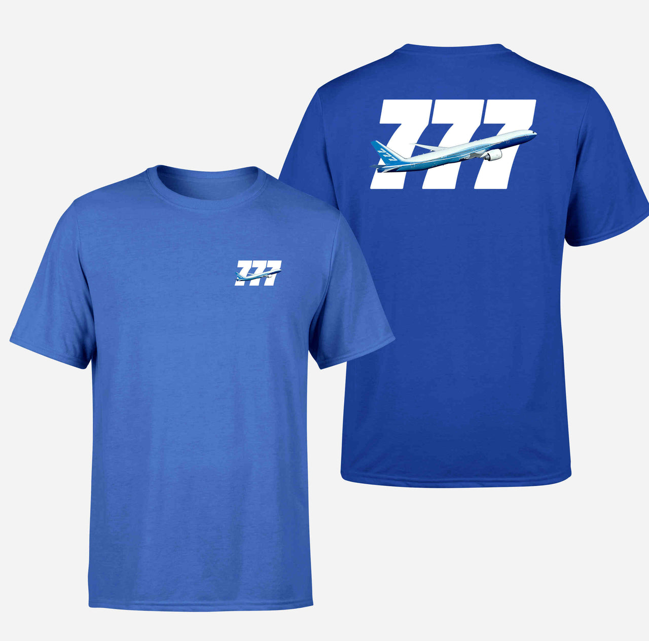 Super Boeing 777 Designed Double-Side T-Shirts