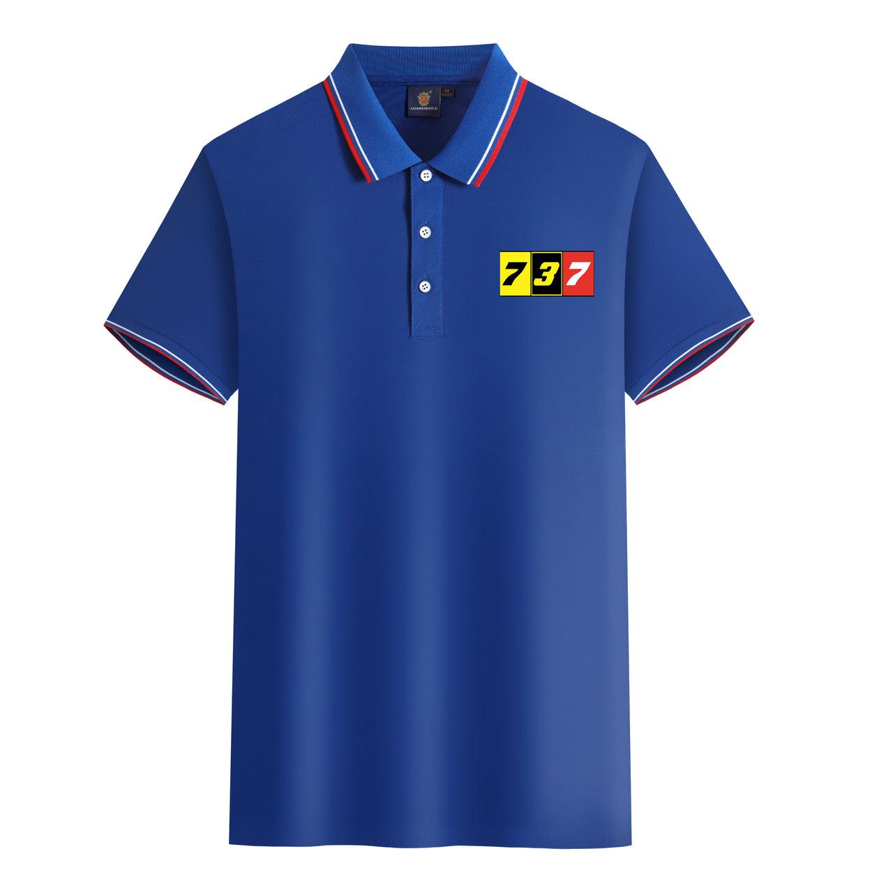 Flat Colourful 737 Designed Stylish Polo T-Shirts