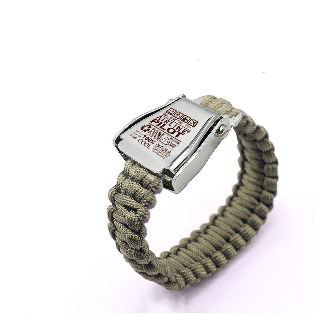 Airline Pilot Label Design Airplane Seat Belt Bracelet