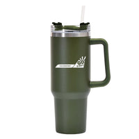 Thumbnail for Go First 40oz Stainless Steel Car Mug With Holder