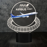 Thumbnail for ANA All Nippon Airways Airbus A321 Designed 3D Lamp