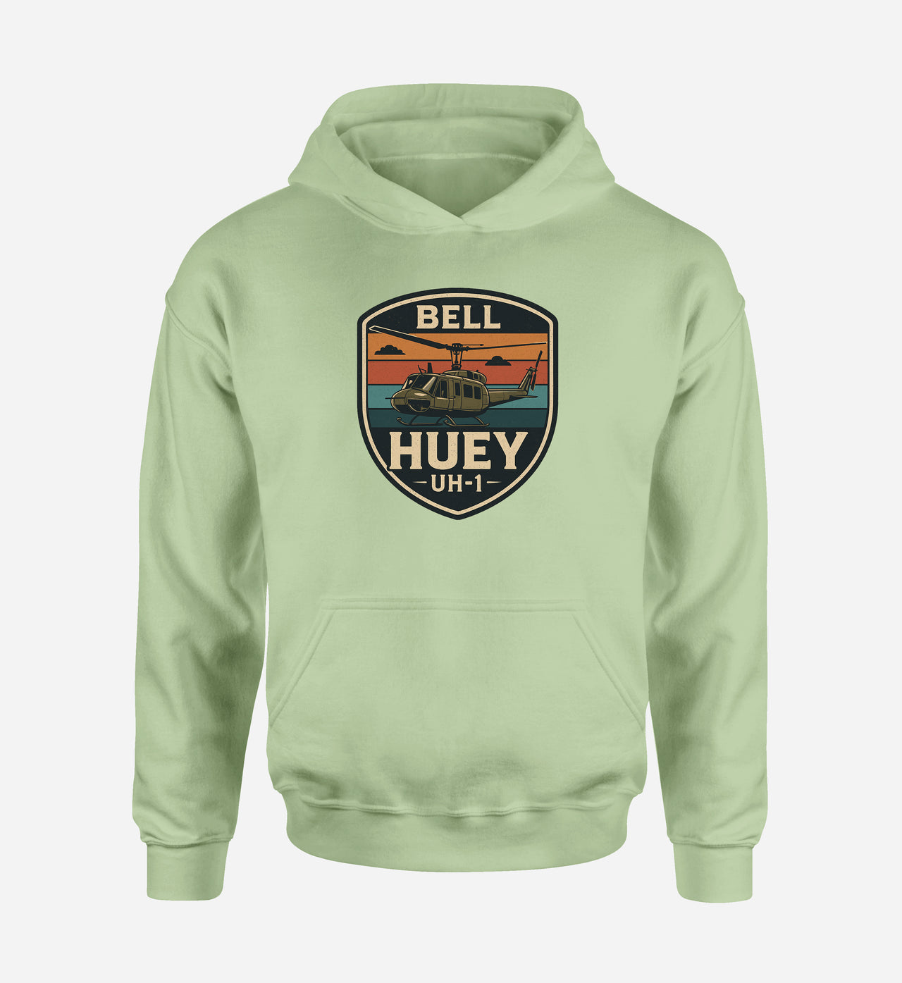 Retro BELL HUEY UH-1 Designed Hoodies