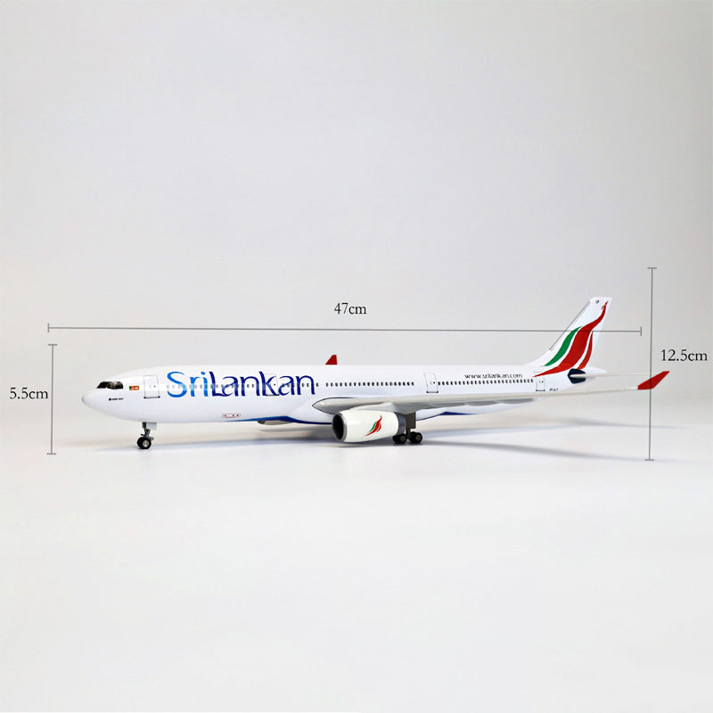 SriLankan Airlines Airbus A330 (Special Edition 47CM) Airplane Model