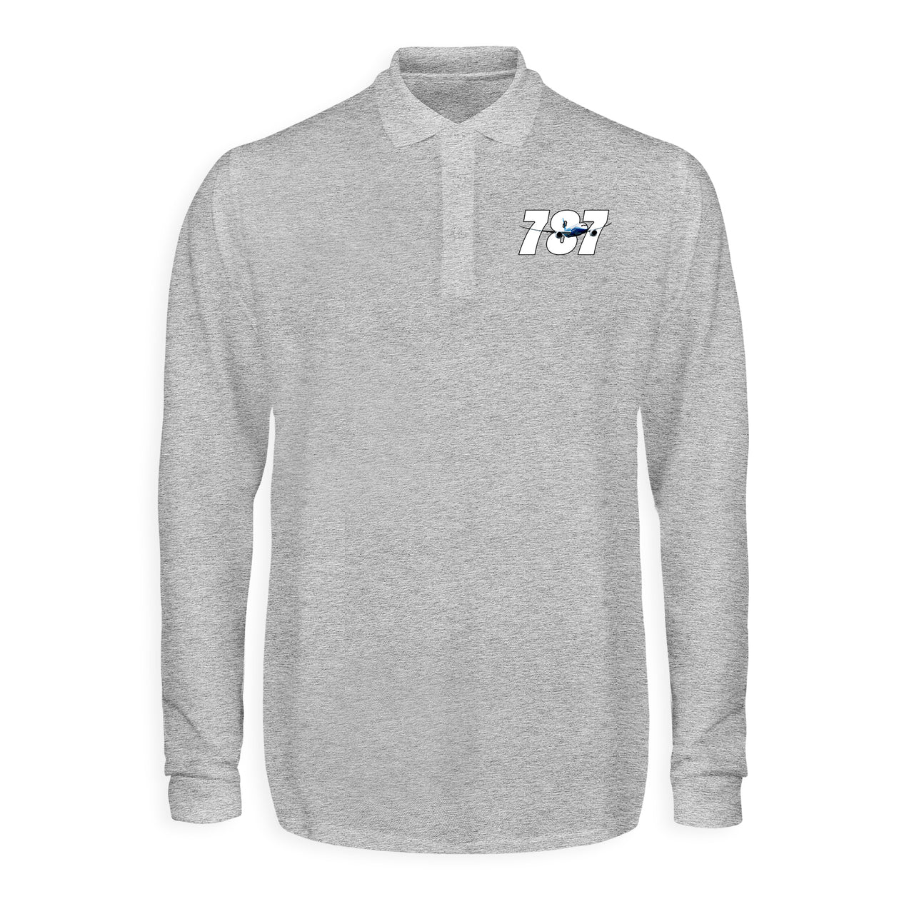 Super Boeing 787 Designed Long Sleeve Polo T-Shirts
