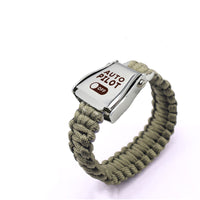 Thumbnail for Auto Pilot Off Design Airplane Seat Belt Bracelet