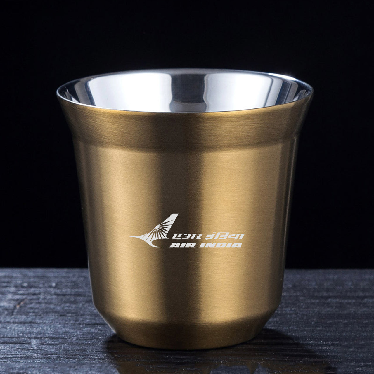 Air India Airlines Designed Double Wall Stainless Steel Coffee Mugs