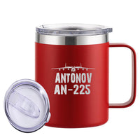 Thumbnail for Antonov AN-225 & Plane Designed Stainless Steel Laser Engraved Mugs