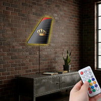 Thumbnail for Royal Jordanian Designed Metal Wall LED Aircraft Tail