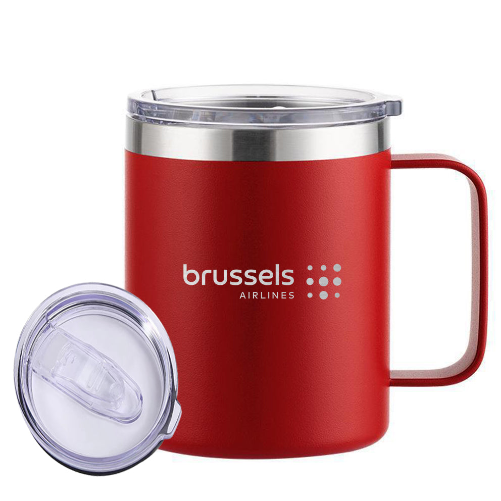 Brussels Airlines Designed Stainless Steel Laser Engraved Mugs