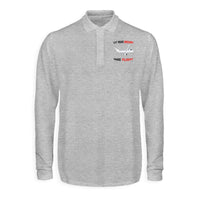 Thumbnail for Let Your Dreams Take Flight Designed Long Sleeve Polo T-Shirts