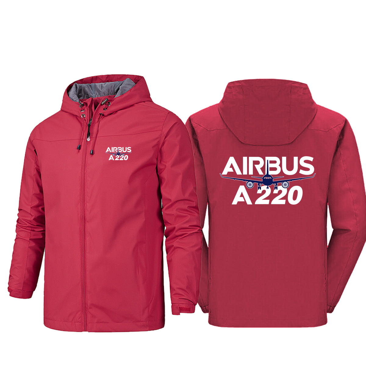 Amazing Airbus A220 Designed Rain Jackets & Windbreakers