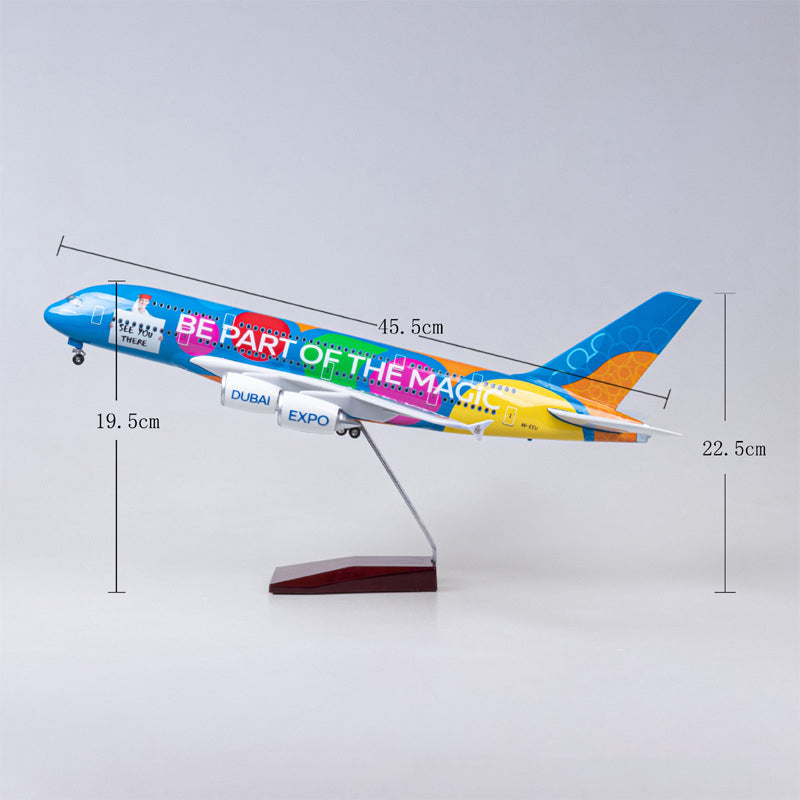 Emirates Expo 2022 Livery Airbus A380 Airplane Model (1/160 Scale