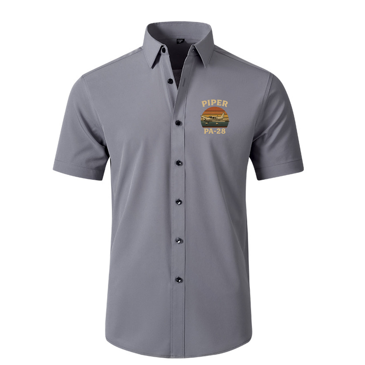 Retro Piper PA-28 Designed Short Sleeve Shirts