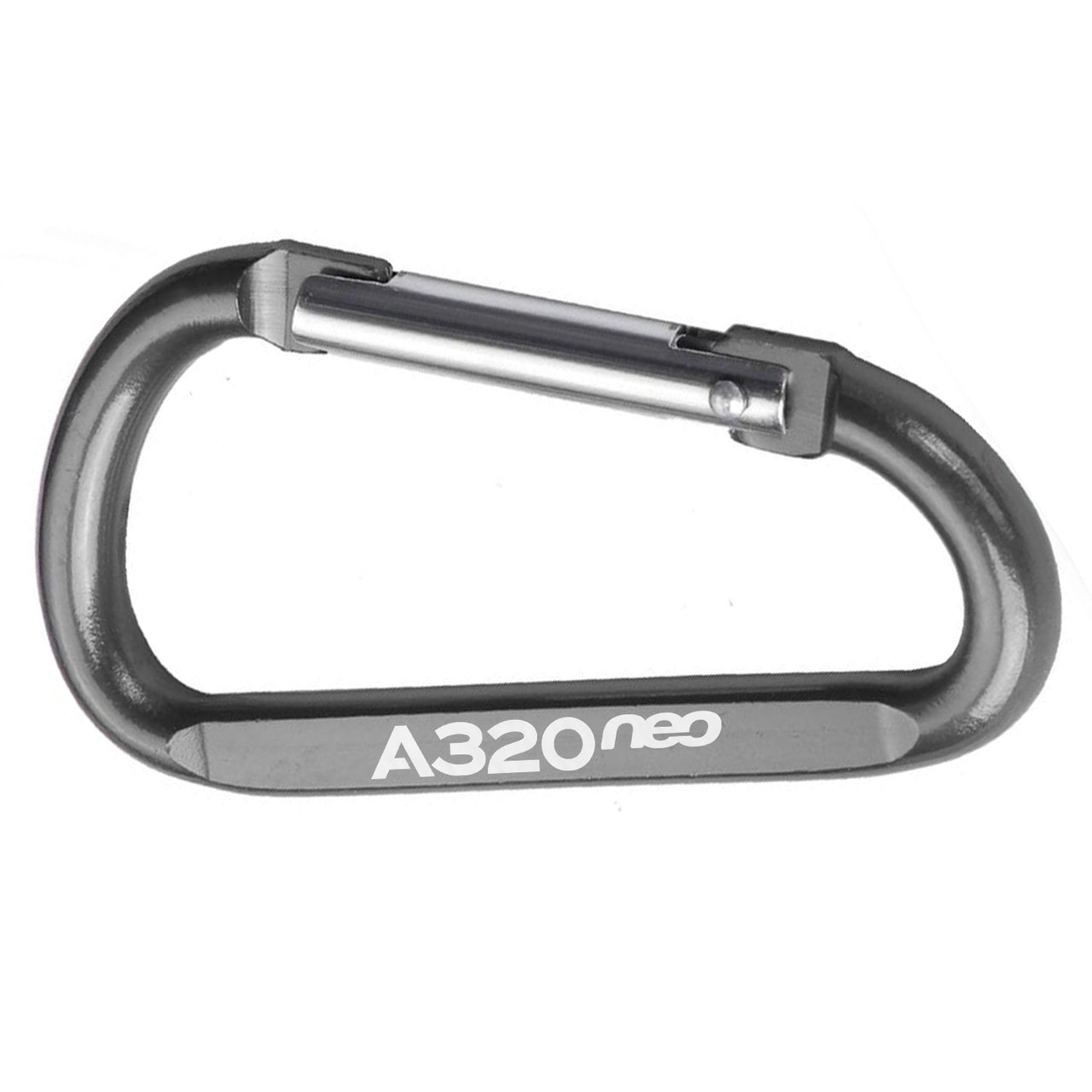 A320neo & Text Designed Aluminum Alloy Carabiner Key chains
