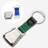 Thumbnail for Custom Name (Military Badge) Designed Airplane Seat Belt Key Chains