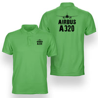 Thumbnail for Airbus A320 & Plane Designed Double Side Polo T-Shirts