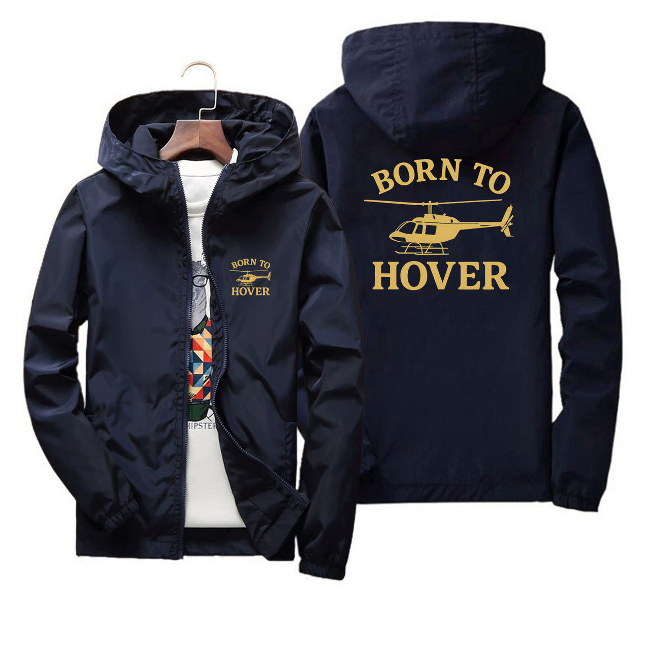 Born To Hover Designed Thin Windbreaker Jackets