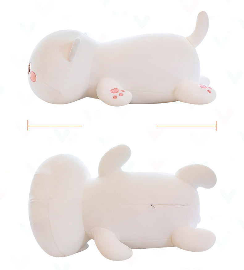 40-70cm Kawaii Climbing Peach Cat Plush Doll