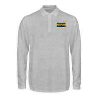 Thumbnail for Retro Boeign 747-8 Designed Long Sleeve Polo T-Shirts