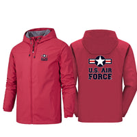 Thumbnail for US Air Force Designed Rain Jackets & Windbreakers