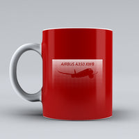 Thumbnail for Airbus A350XWB & Dots Designed Ceramic White Mugs