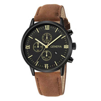 Thumbnail for Quartz Watch Men Roman Dial Watch Fashion Round Date Quartz Watch