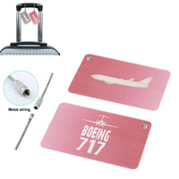 Thumbnail for Boeing 717 & Plane Designed Aluminum Airplane Luggage Tags