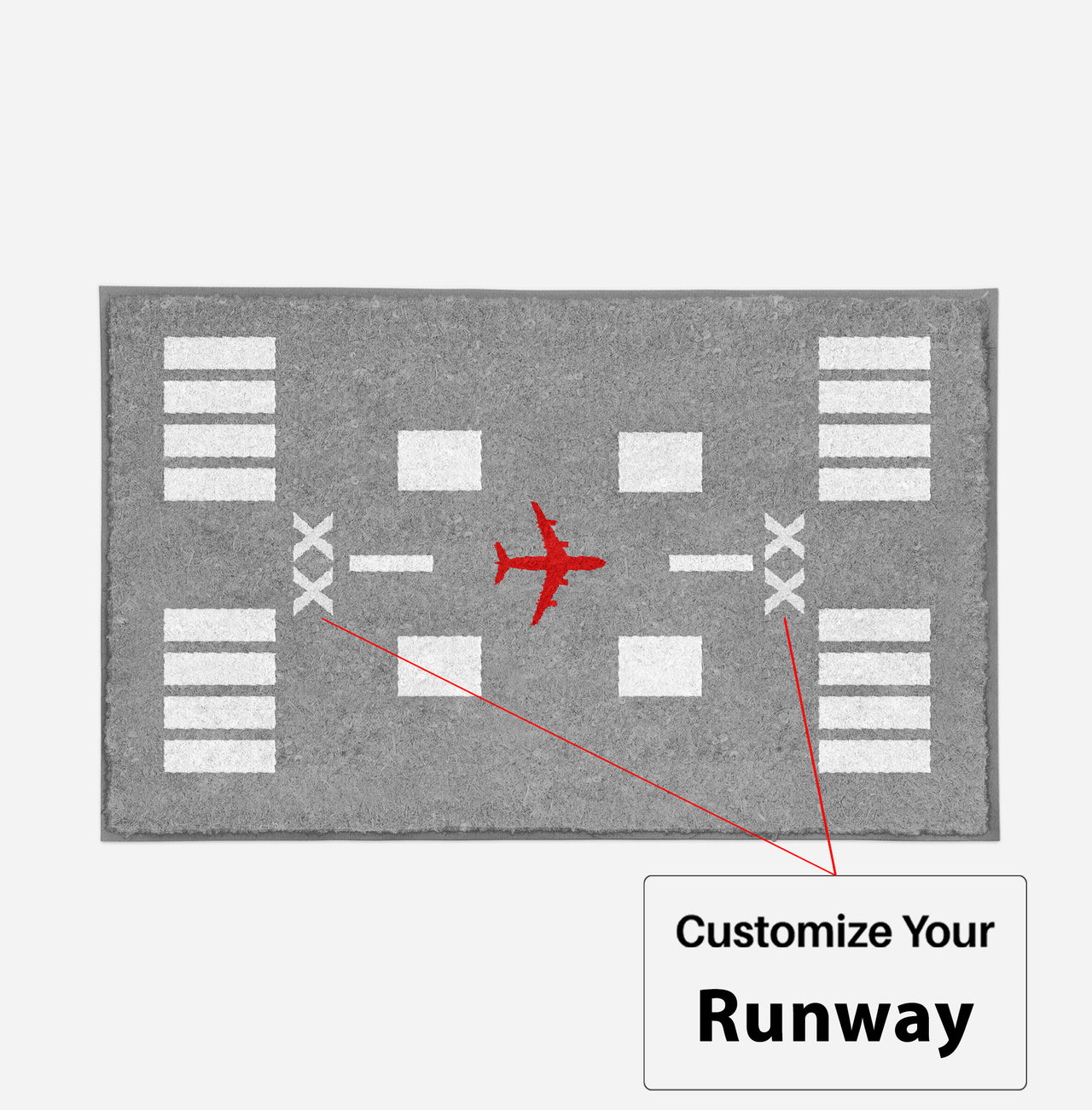 Special Runway (Gray) Custom Runway Designed Carpet & Floor Mats